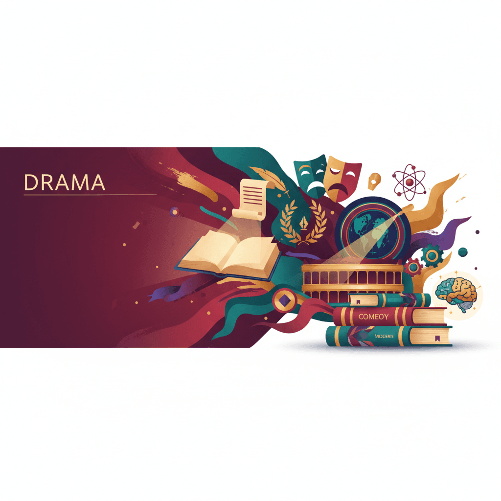 Drama revision hero illustration