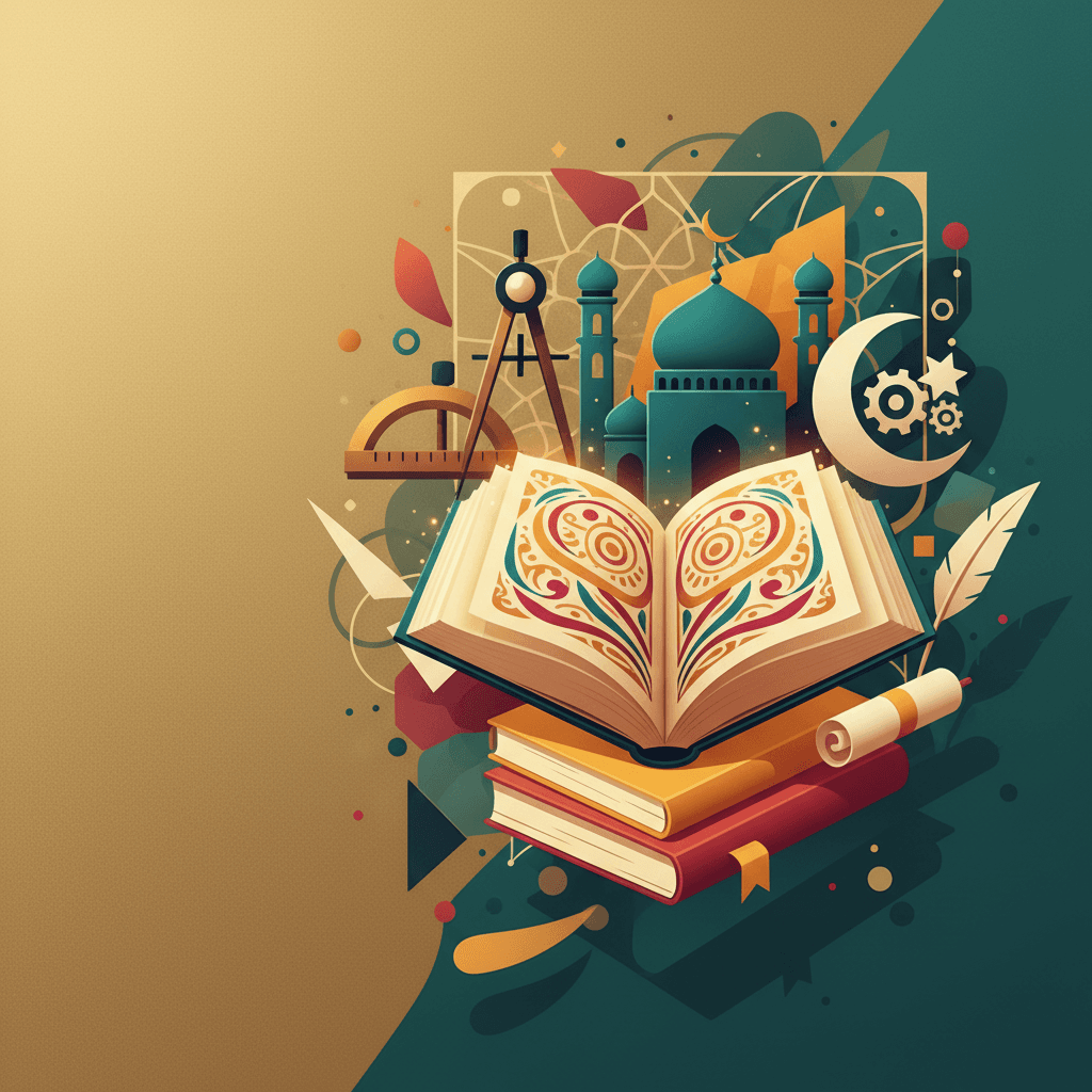 Arabic revision hero illustration