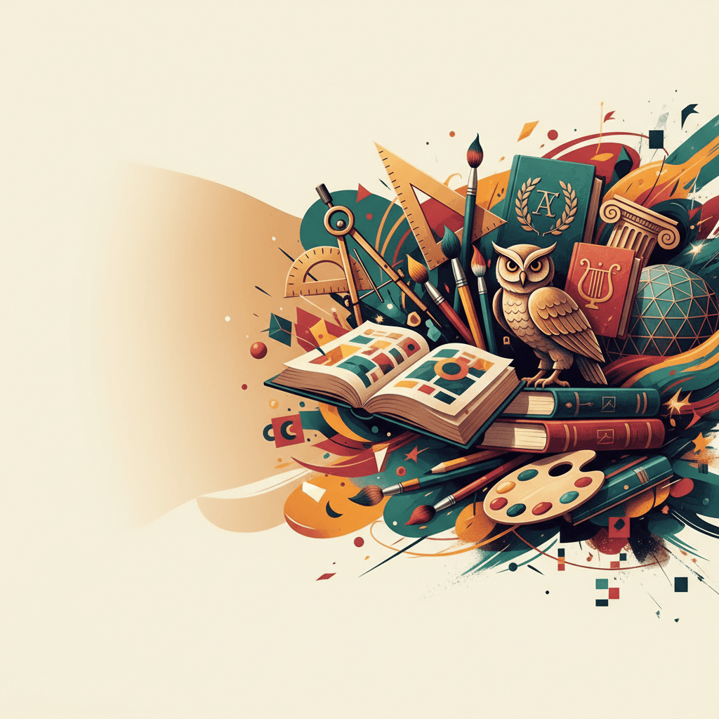 Art and Design revision hero illustration