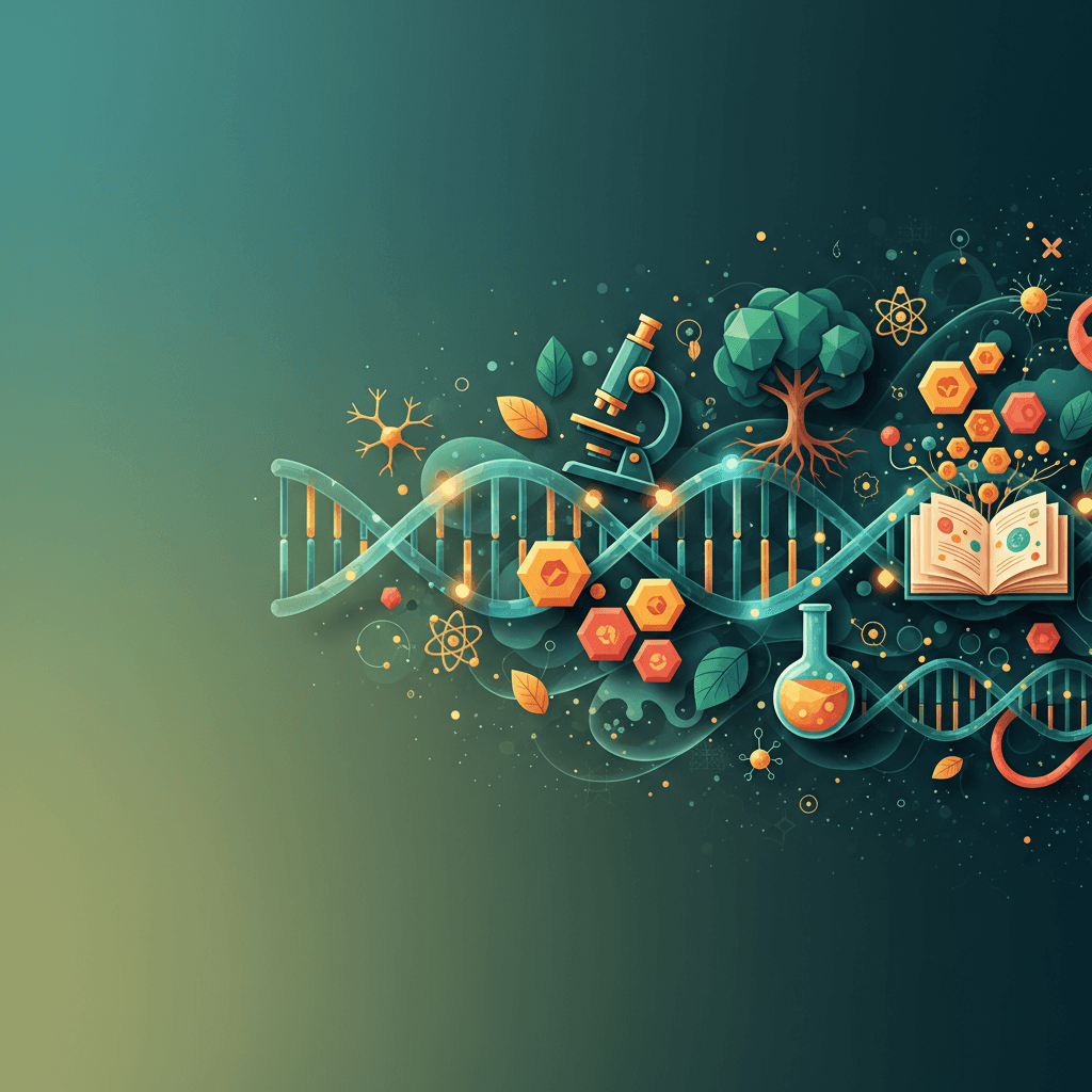 Biology revision hero illustration