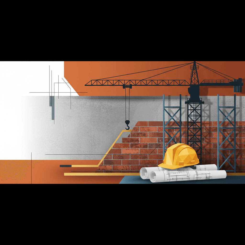 Construction & Building Services revision hero illustration
