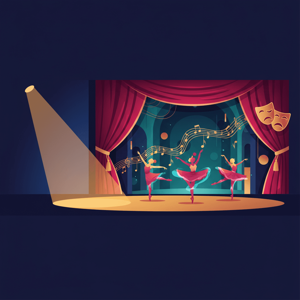 Dance & Performing Arts revision hero illustration