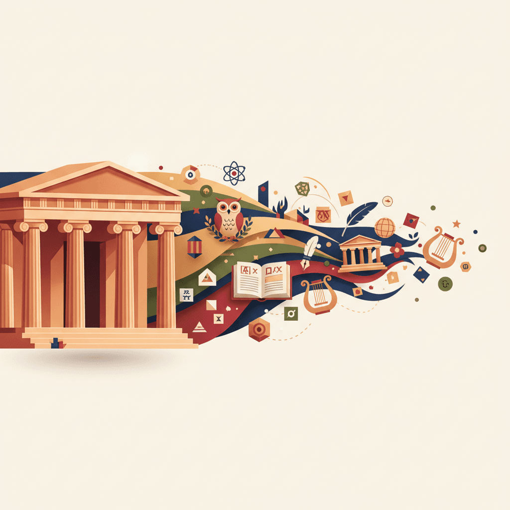Greek revision hero illustration